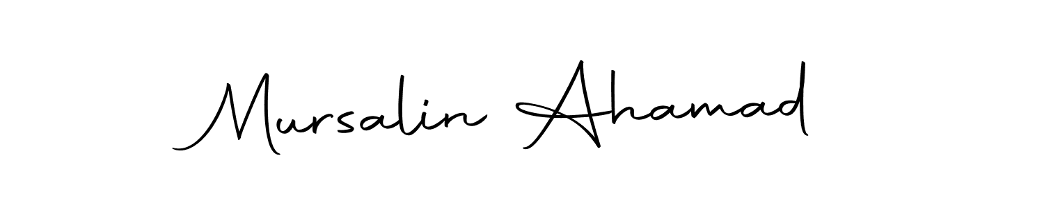 if you are searching for the best signature style for your name Mursalin Ahamad. so please give up your signature search. here we have designed multiple signature styles  using Autography-DOLnW. Mursalin Ahamad signature style 10 images and pictures png