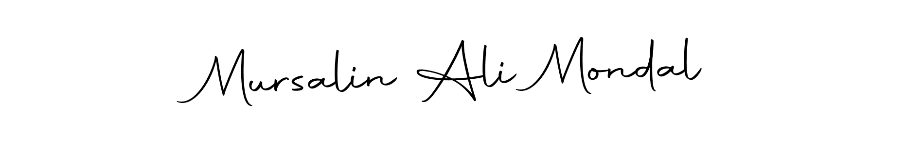 Similarly Autography-DOLnW is the best handwritten signature design. Signature creator online .You can use it as an online autograph creator for name Mursalin Ali Mondal. Mursalin Ali Mondal signature style 10 images and pictures png