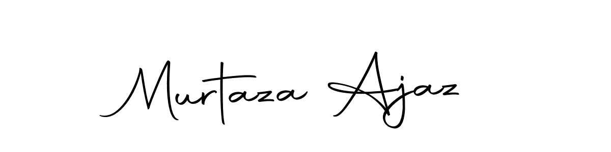 You should practise on your own different ways (Autography-DOLnW) to write your name (Murtaza Ajaz) in signature. don't let someone else do it for you. Murtaza Ajaz signature style 10 images and pictures png