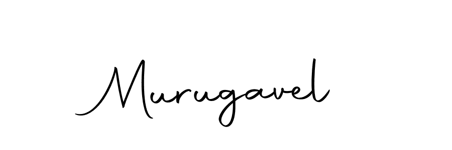 Make a beautiful signature design for name Murugavel. With this signature (Autography-DOLnW) style, you can create a handwritten signature for free. Murugavel signature style 10 images and pictures png