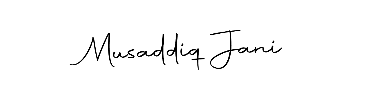 Make a beautiful signature design for name Musaddiq Jani. Use this online signature maker to create a handwritten signature for free. Musaddiq Jani signature style 10 images and pictures png