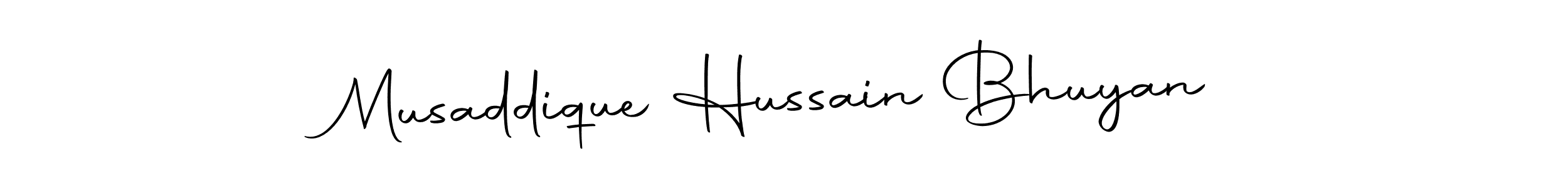 Design your own signature with our free online signature maker. With this signature software, you can create a handwritten (Autography-DOLnW) signature for name Musaddique Hussain Bhuyan. Musaddique Hussain Bhuyan signature style 10 images and pictures png