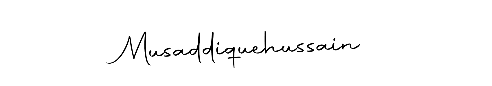 You should practise on your own different ways (Autography-DOLnW) to write your name (Musaddiquehussain) in signature. don't let someone else do it for you. Musaddiquehussain signature style 10 images and pictures png