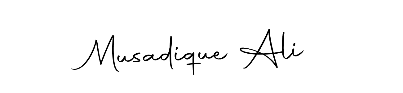Use a signature maker to create a handwritten signature online. With this signature software, you can design (Autography-DOLnW) your own signature for name Musadique Ali. Musadique Ali signature style 10 images and pictures png
