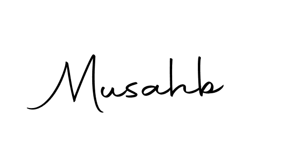 Design your own signature with our free online signature maker. With this signature software, you can create a handwritten (Autography-DOLnW) signature for name Musahb. Musahb signature style 10 images and pictures png