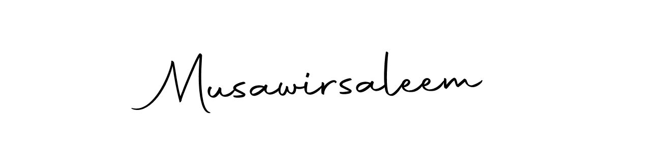 How to make Musawirsaleem signature? Autography-DOLnW is a professional autograph style. Create handwritten signature for Musawirsaleem name. Musawirsaleem signature style 10 images and pictures png