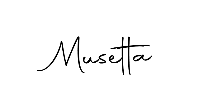 Design your own signature with our free online signature maker. With this signature software, you can create a handwritten (Autography-DOLnW) signature for name Musetta. Musetta signature style 10 images and pictures png