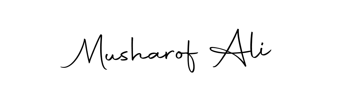 You should practise on your own different ways (Autography-DOLnW) to write your name (Musharof Ali) in signature. don't let someone else do it for you. Musharof Ali signature style 10 images and pictures png