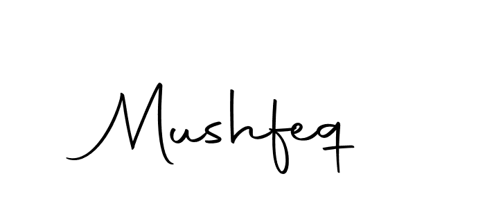 Create a beautiful signature design for name Mushfeq. With this signature (Autography-DOLnW) fonts, you can make a handwritten signature for free. Mushfeq signature style 10 images and pictures png