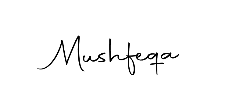 How to make Mushfeqa signature? Autography-DOLnW is a professional autograph style. Create handwritten signature for Mushfeqa name. Mushfeqa signature style 10 images and pictures png