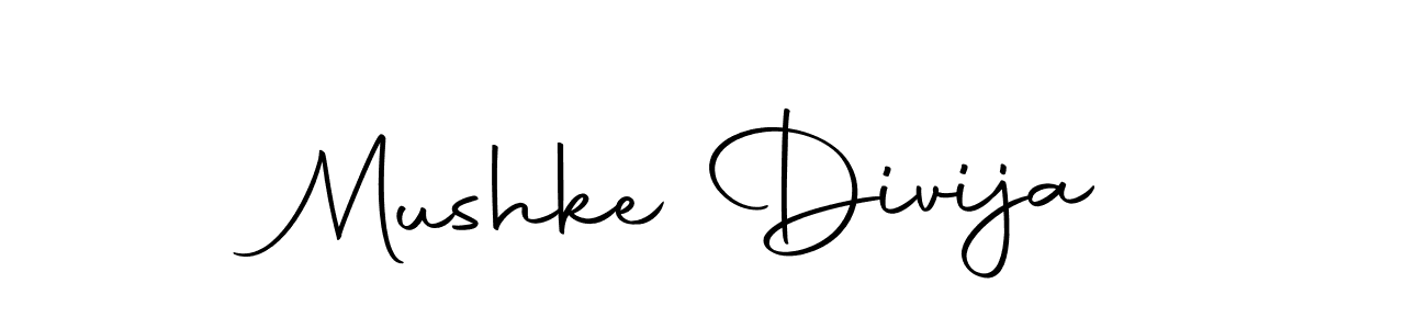 Design your own signature with our free online signature maker. With this signature software, you can create a handwritten (Autography-DOLnW) signature for name Mushke Divija. Mushke Divija signature style 10 images and pictures png