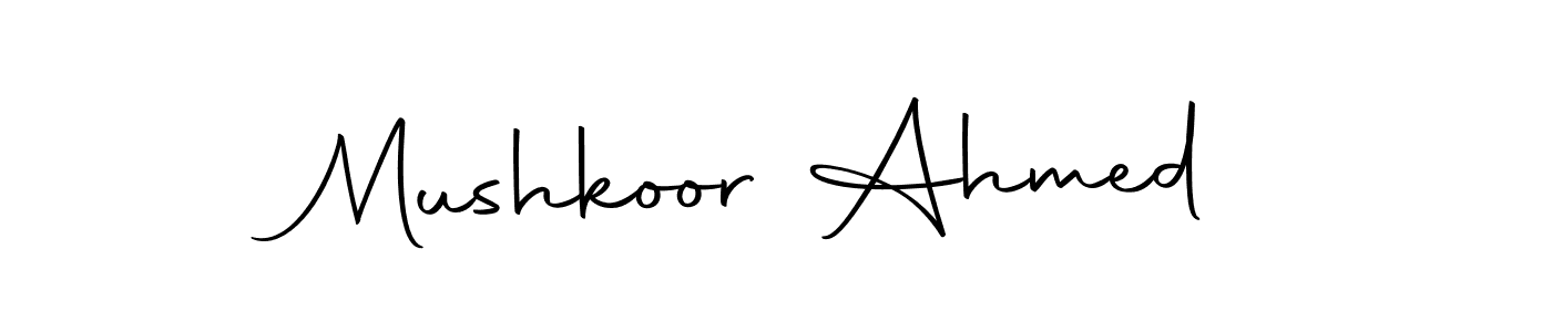 It looks lik you need a new signature style for name Mushkoor Ahmed. Design unique handwritten (Autography-DOLnW) signature with our free signature maker in just a few clicks. Mushkoor Ahmed signature style 10 images and pictures png