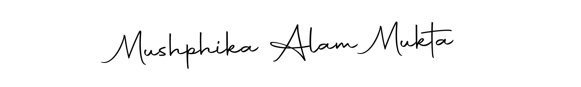 The best way (Autography-DOLnW) to make a short signature is to pick only two or three words in your name. The name Mushphika Alam Mukta include a total of six letters. For converting this name. Mushphika Alam Mukta signature style 10 images and pictures png