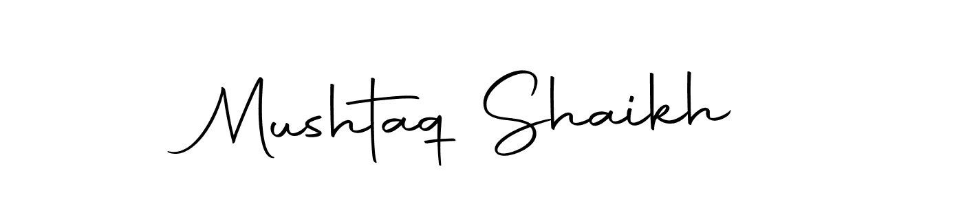 Create a beautiful signature design for name Mushtaq Shaikh. With this signature (Autography-DOLnW) fonts, you can make a handwritten signature for free. Mushtaq Shaikh signature style 10 images and pictures png