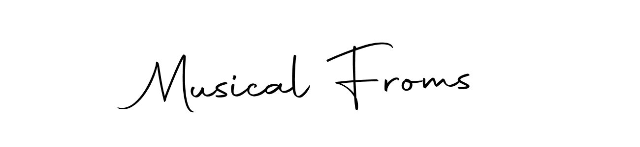 Musical Froms stylish signature style. Best Handwritten Sign (Autography-DOLnW) for my name. Handwritten Signature Collection Ideas for my name Musical Froms. Musical Froms signature style 10 images and pictures png