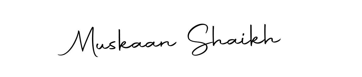 The best way (Autography-DOLnW) to make a short signature is to pick only two or three words in your name. The name Muskaan Shaikh include a total of six letters. For converting this name. Muskaan Shaikh signature style 10 images and pictures png