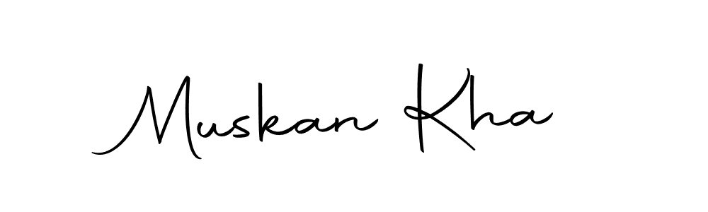 Make a beautiful signature design for name Muskan Kha. With this signature (Autography-DOLnW) style, you can create a handwritten signature for free. Muskan Kha signature style 10 images and pictures png