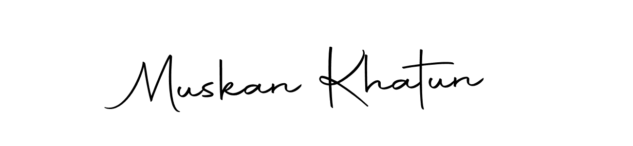 Design your own signature with our free online signature maker. With this signature software, you can create a handwritten (Autography-DOLnW) signature for name Muskan Khatun. Muskan Khatun signature style 10 images and pictures png