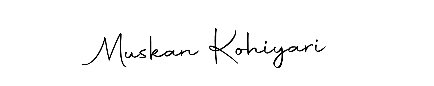 Autography-DOLnW is a professional signature style that is perfect for those who want to add a touch of class to their signature. It is also a great choice for those who want to make their signature more unique. Get Muskan Kohiyari name to fancy signature for free. Muskan Kohiyari signature style 10 images and pictures png