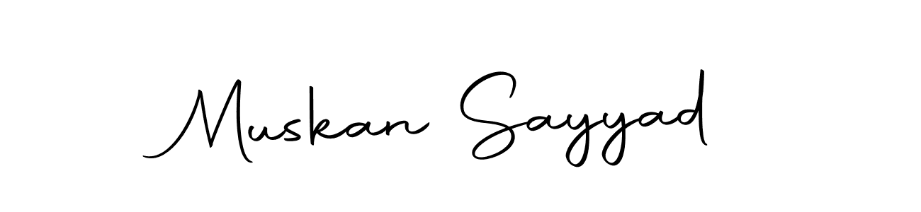 Create a beautiful signature design for name Muskan Sayyad. With this signature (Autography-DOLnW) fonts, you can make a handwritten signature for free. Muskan Sayyad signature style 10 images and pictures png