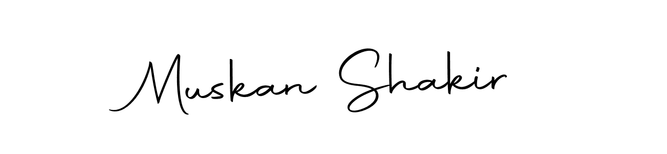 Create a beautiful signature design for name Muskan Shakir. With this signature (Autography-DOLnW) fonts, you can make a handwritten signature for free. Muskan Shakir signature style 10 images and pictures png