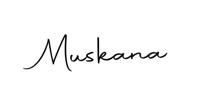 Make a beautiful signature design for name Muskana. With this signature (Autography-DOLnW) style, you can create a handwritten signature for free. Muskana signature style 10 images and pictures png