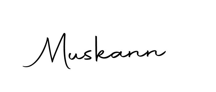 Design your own signature with our free online signature maker. With this signature software, you can create a handwritten (Autography-DOLnW) signature for name Muskann. Muskann signature style 10 images and pictures png