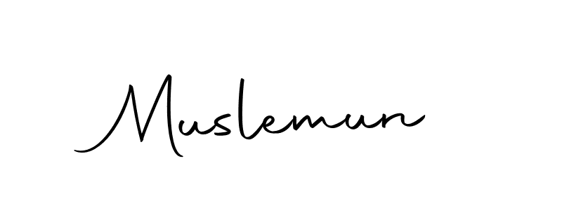 Here are the top 10 professional signature styles for the name Muslemun. These are the best autograph styles you can use for your name. Muslemun signature style 10 images and pictures png