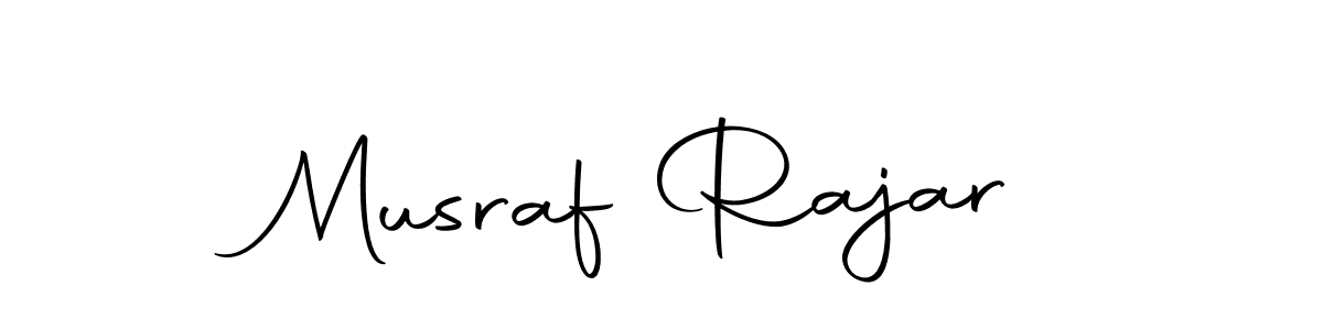 How to make Musraf Rajar name signature. Use Autography-DOLnW style for creating short signs online. This is the latest handwritten sign. Musraf Rajar signature style 10 images and pictures png