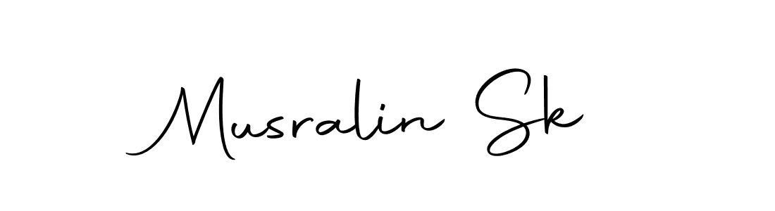 if you are searching for the best signature style for your name Musralin Sk. so please give up your signature search. here we have designed multiple signature styles  using Autography-DOLnW. Musralin Sk signature style 10 images and pictures png