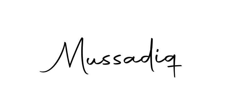 How to make Mussadiq name signature. Use Autography-DOLnW style for creating short signs online. This is the latest handwritten sign. Mussadiq signature style 10 images and pictures png