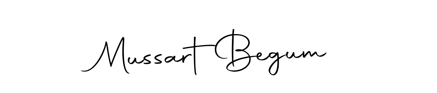 Create a beautiful signature design for name Mussart  Begum. With this signature (Autography-DOLnW) fonts, you can make a handwritten signature for free. Mussart  Begum signature style 10 images and pictures png