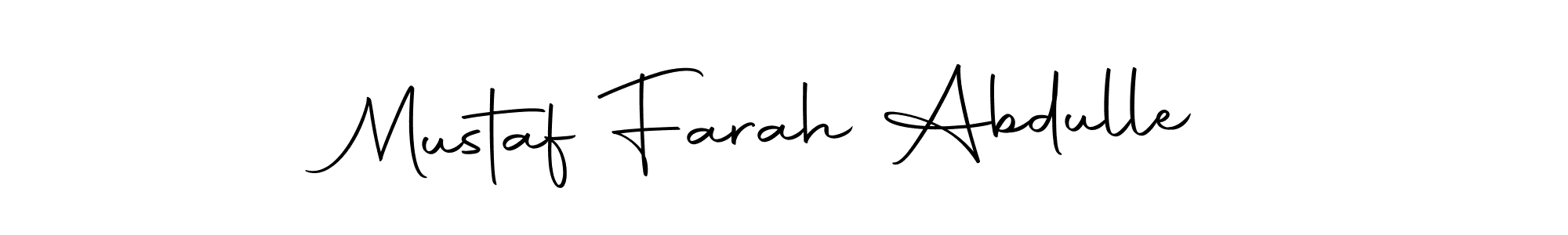 You can use this online signature creator to create a handwritten signature for the name Mustaf Farah Abdulle. This is the best online autograph maker. Mustaf Farah Abdulle signature style 10 images and pictures png