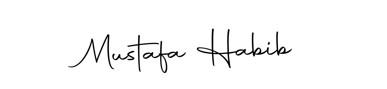Also we have Mustafa Habib name is the best signature style. Create professional handwritten signature collection using Autography-DOLnW autograph style. Mustafa Habib signature style 10 images and pictures png