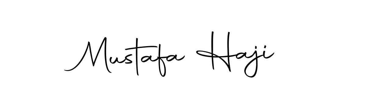 How to make Mustafa Haji name signature. Use Autography-DOLnW style for creating short signs online. This is the latest handwritten sign. Mustafa Haji signature style 10 images and pictures png