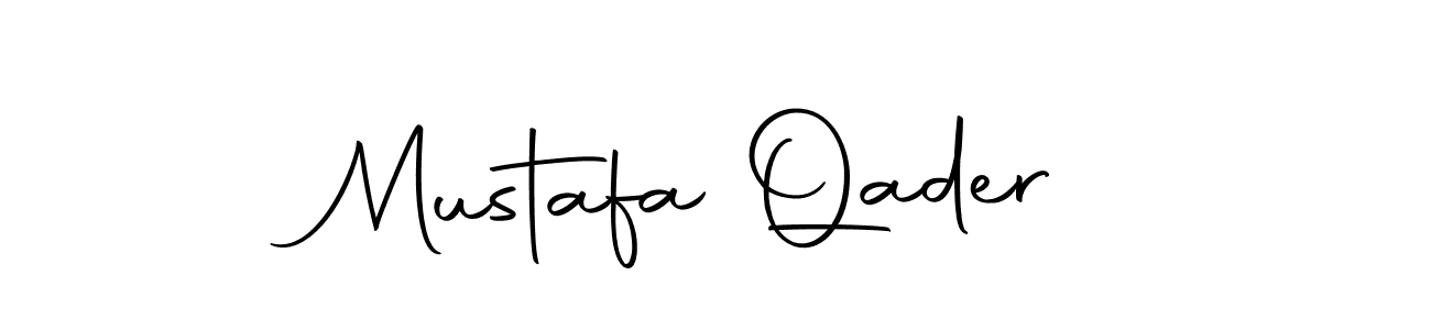 Design your own signature with our free online signature maker. With this signature software, you can create a handwritten (Autography-DOLnW) signature for name Mustafa Qader. Mustafa Qader signature style 10 images and pictures png