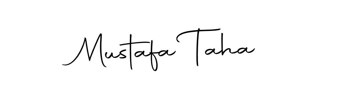 How to make Mustafa Taha name signature. Use Autography-DOLnW style for creating short signs online. This is the latest handwritten sign. Mustafa Taha signature style 10 images and pictures png