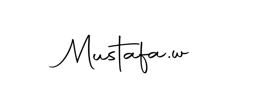 Make a beautiful signature design for name Mustafa.w. With this signature (Autography-DOLnW) style, you can create a handwritten signature for free. Mustafa.w signature style 10 images and pictures png