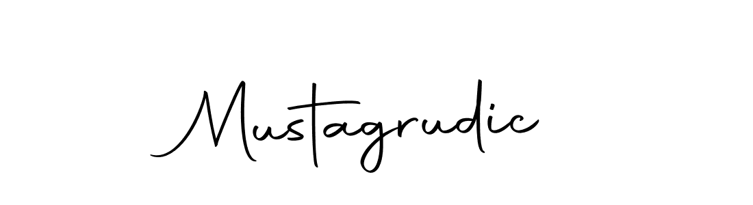 Make a beautiful signature design for name Mustagrudic. With this signature (Autography-DOLnW) style, you can create a handwritten signature for free. Mustagrudic signature style 10 images and pictures png