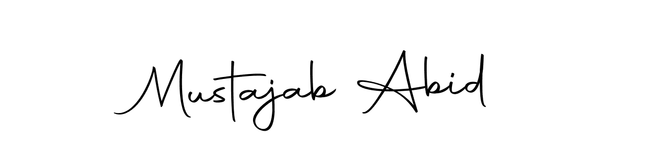 Make a beautiful signature design for name Mustajab Abid. With this signature (Autography-DOLnW) style, you can create a handwritten signature for free. Mustajab Abid signature style 10 images and pictures png