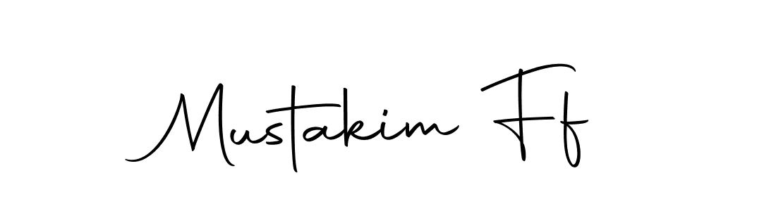How to make Mustakim Ff name signature. Use Autography-DOLnW style for creating short signs online. This is the latest handwritten sign. Mustakim Ff signature style 10 images and pictures png