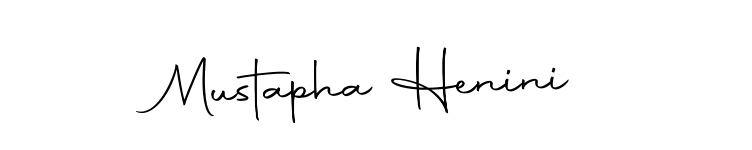 Mustapha Henini stylish signature style. Best Handwritten Sign (Autography-DOLnW) for my name. Handwritten Signature Collection Ideas for my name Mustapha Henini. Mustapha Henini signature style 10 images and pictures png