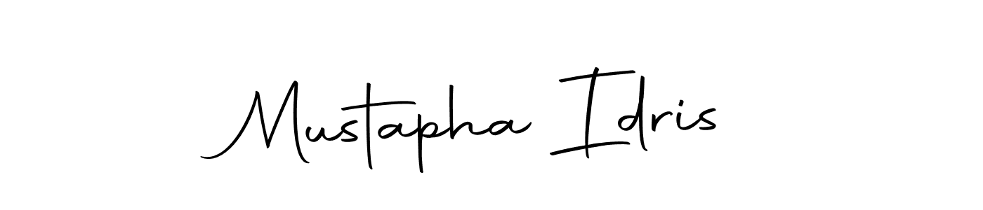 Design your own signature with our free online signature maker. With this signature software, you can create a handwritten (Autography-DOLnW) signature for name Mustapha Idris. Mustapha Idris signature style 10 images and pictures png