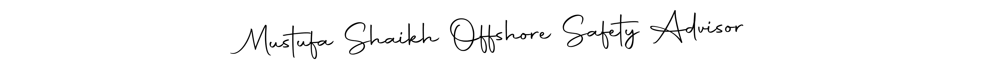 The best way (Autography-DOLnW) to make a short signature is to pick only two or three words in your name. The name Mustufa Shaikh Offshore Safety Advisor include a total of six letters. For converting this name. Mustufa Shaikh Offshore Safety Advisor signature style 10 images and pictures png