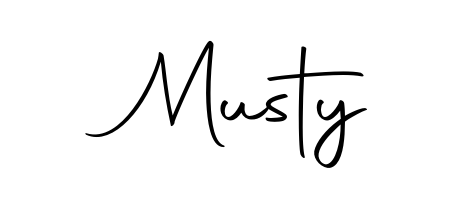 Create a personalized artistic stamp with Musty in Autography-DOLnW font. Perfect for visual artists, designers, and influencers. Musty signature style 10 images and pictures png
