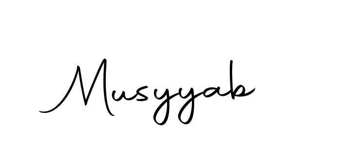 How to make Musyyab signature? Autography-DOLnW is a professional autograph style. Create handwritten signature for Musyyab name. Musyyab signature style 10 images and pictures png