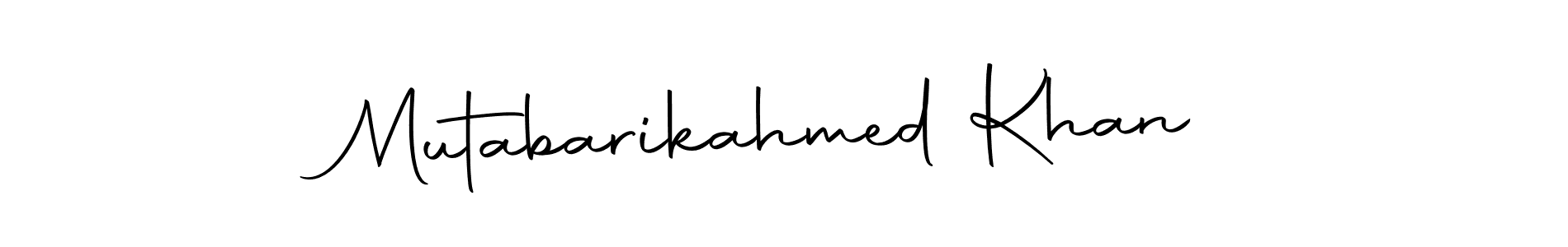 How to make Mutabarikahmed Khan signature? Autography-DOLnW is a professional autograph style. Create handwritten signature for Mutabarikahmed Khan name. Mutabarikahmed Khan signature style 10 images and pictures png