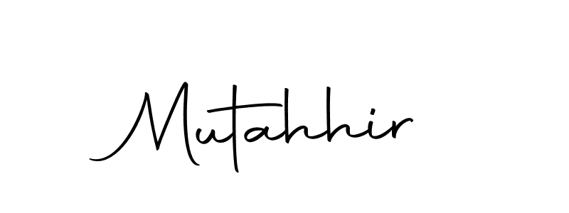 Mutahhir stylish signature style. Best Handwritten Sign (Autography-DOLnW) for my name. Handwritten Signature Collection Ideas for my name Mutahhir. Mutahhir signature style 10 images and pictures png