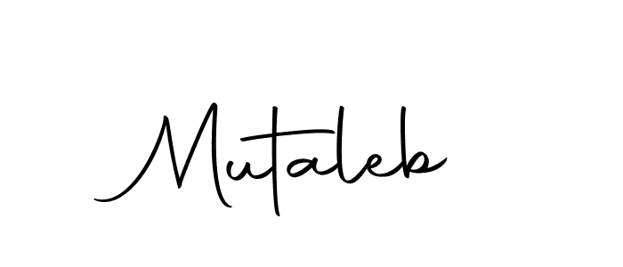 How to make Mutaleb name signature. Use Autography-DOLnW style for creating short signs online. This is the latest handwritten sign. Mutaleb signature style 10 images and pictures png