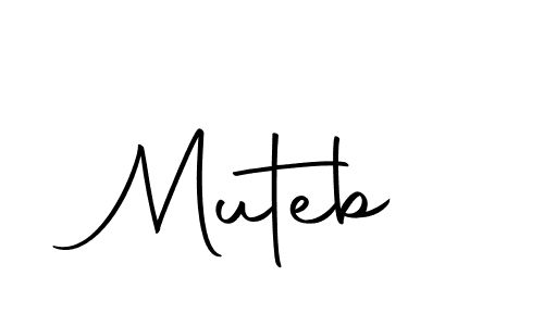 You should practise on your own different ways (Autography-DOLnW) to write your name (Muteb) in signature. don't let someone else do it for you. Muteb signature style 10 images and pictures png